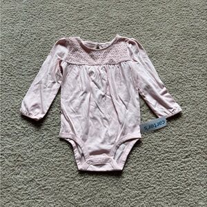 Carter's Light Pink Long Sleeve Bodysuit